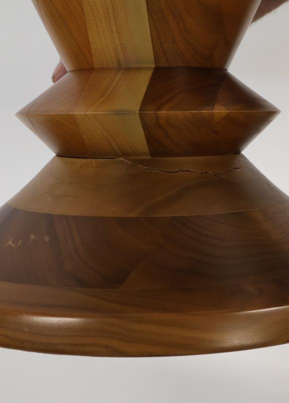 Clarke Auction GalleryVintage Eames Wooden Stool.