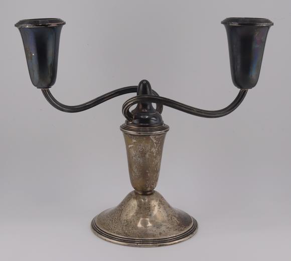 Clarke Auction GallerySTERLING. Pair of Newport Weighted Sterling