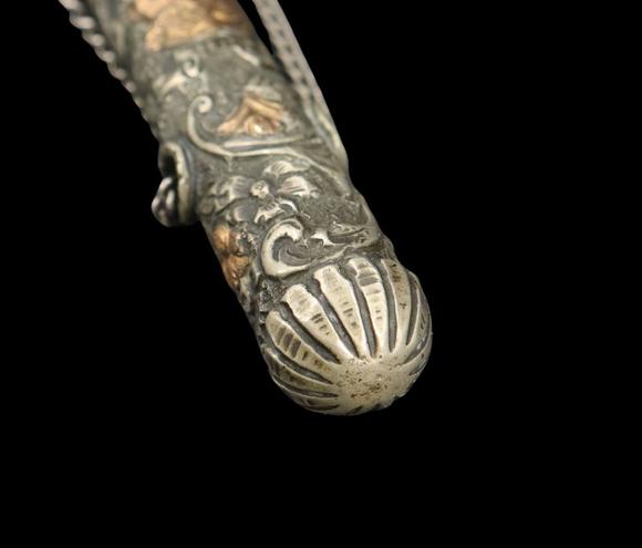 Clarke Auction GallerySILVER. Argentinean Gaucho Rebenque Whip.