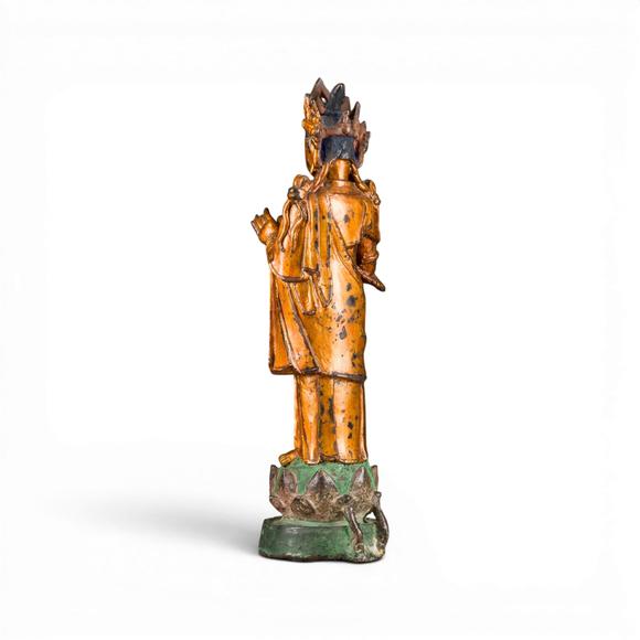 Hargesheimer Kunstauktionen DüsseldorfEINE VERGOLDETE BRONZEFIGUR DER WEIDENZWEIG-GUANYIN