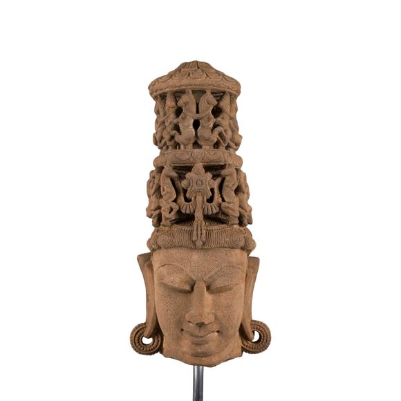 Hargesheimer Kunstauktionen DüsseldorfEIN SANDSTEINKOPF DES VISHNU