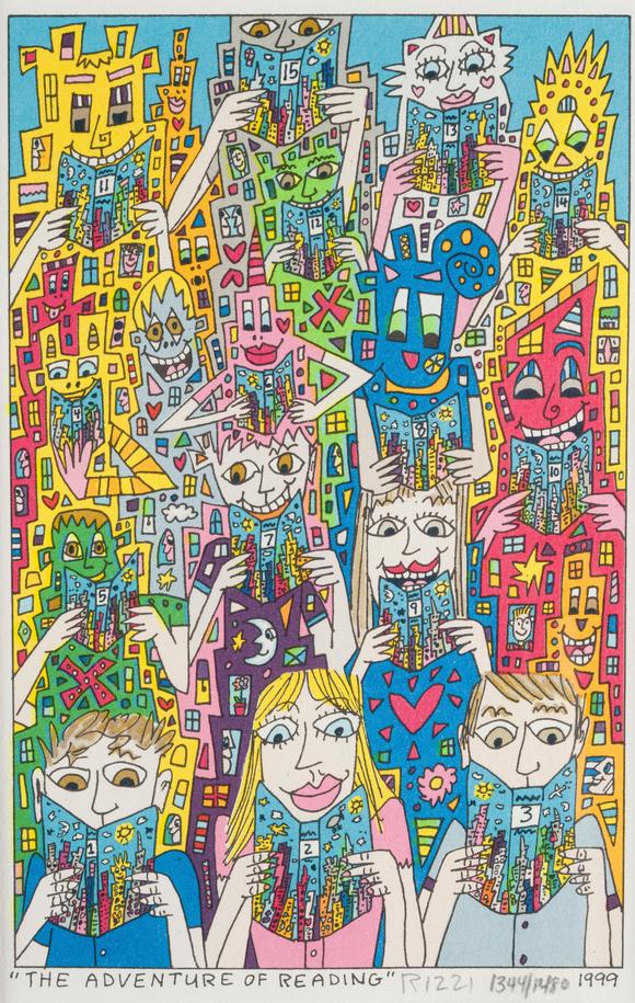 Hargesheimer Kunstauktionen DüsseldorfJAMES RIZZI – 'THE ADVENTURE OF READING' (1999)