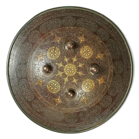 Kunsthaus Lempertz KGA Qajar steel shield (dhal). dynasty, Persia. 19th century