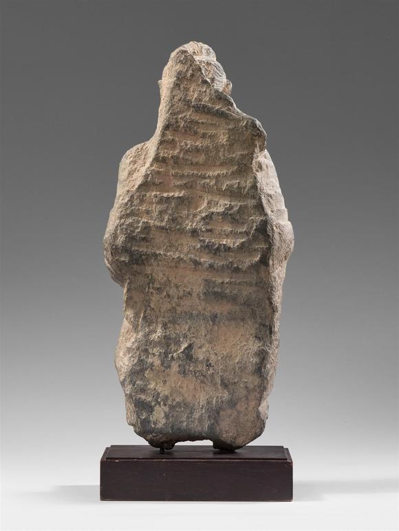 Kunsthaus Lempertz KGA Gandharan grey shist fragment of Buddha Shakyamuni. Pakistan. Kushan period, around 3rd century