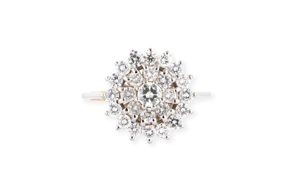 Hargesheimer Kunstauktionen DüsseldorfRUNDER BRILLANT RING