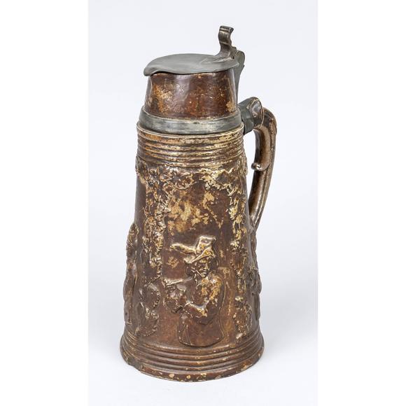 Historia AuktionshausPitchers with pewter mountings, mid