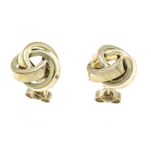 Historia AuktionshausKnot stud earrings GG 333/000, D 11