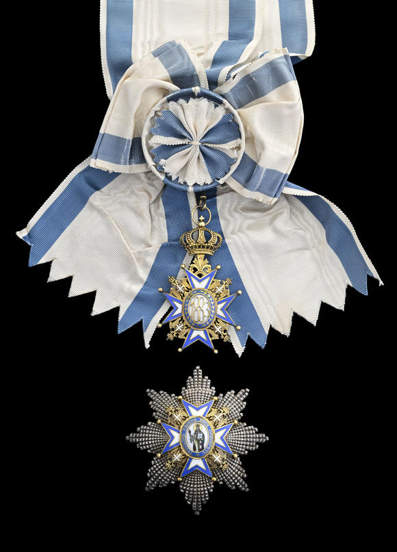 Piguet - H?tel des VentesRoyaume de Serbie, Ordre de Saint-Sava, créé en 1883, ensemble de Grand-Croix du 2ème type