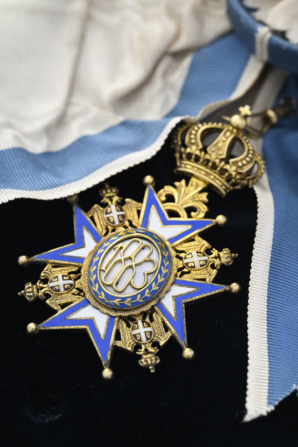 Piguet - H?tel des VentesRoyaume de Serbie, Ordre de Saint-Sava, créé en 1883, ensemble de Grand-Croix du 2ème type