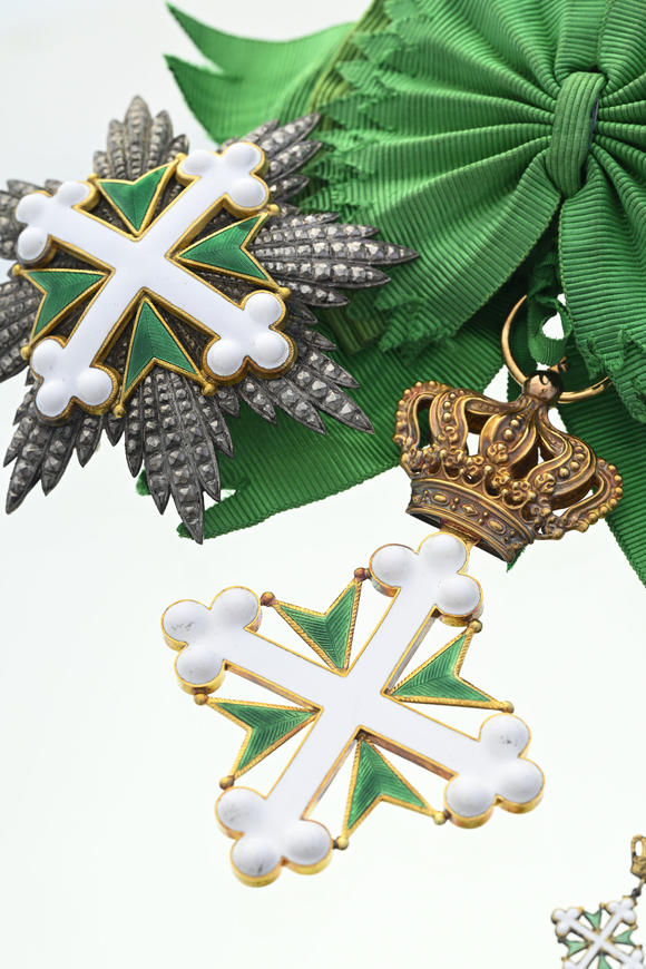 Piguet - H?tel des VentesItalie / Royaume d'Italie, Ordre des Saints Maurice et Lazare, fondé en 1572, ensemble de Grand-Croix,
