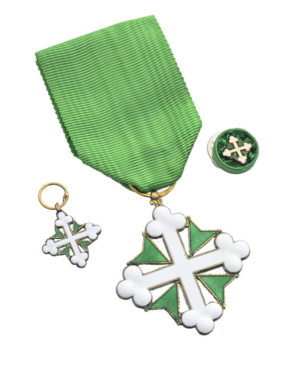 Piguet - H?tel des VentesItalie / Royaume d'Italie, Ordre des Saints Maurice et Lazare, fondé en 1572, croix de Chevalier