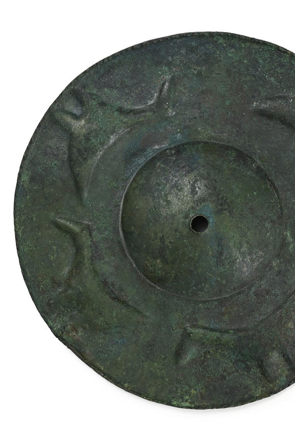 Piguet - H?tel des Ventes2 saillants de bouclier en bronze, Luristan, fin IIe - début Ier millénaire av. J.-C., diam. 13,3 cm
