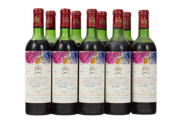 Piguet - H?tel des VentesCh. Mouton Rothschild, 1970, Pauillac, 1er grand cru classé, 9 bts