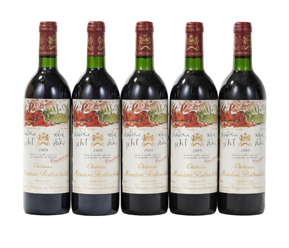 Piguet - H?tel des VentesCh. Mouton Rothschild, 1989, Pauillac, 1er grand cru classé, 5 bts