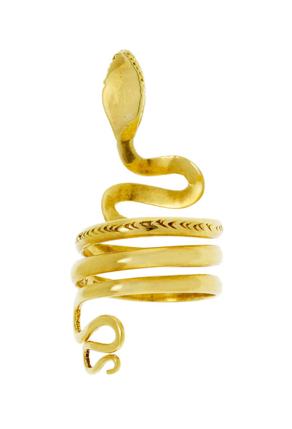 Piguet - H?tel des VentesLalaounis, bague or 750 gravé figurant un serpent s'enroulant autour du doigt