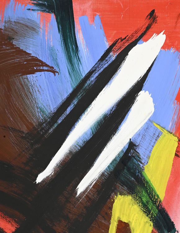 Piguet - H?tel des VentesGérard Schneider (1896-1986),  Opus 7 M , 1976, acrylique sur toile, signée et datée, 97x130 cm