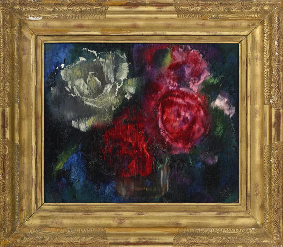 Piguet - H?tel des VentesAugusto Giacometti (1877-1947),  Rosen , 1928 (juillet), huile sur toile, signée, datée et titrée au verso, 25x29,5 cm