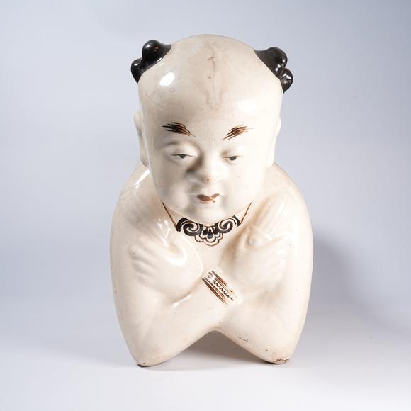 千美會(huì)磁州窯孩兒枕