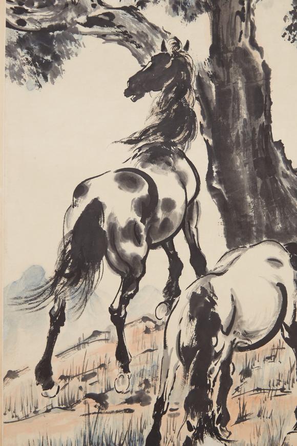 千美會(huì)徐悲鴻紙本馬圖畫(huà)