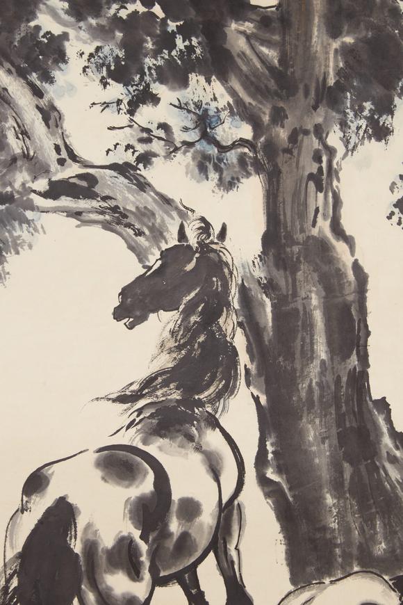 千美會(huì)徐悲鴻紙本馬圖畫