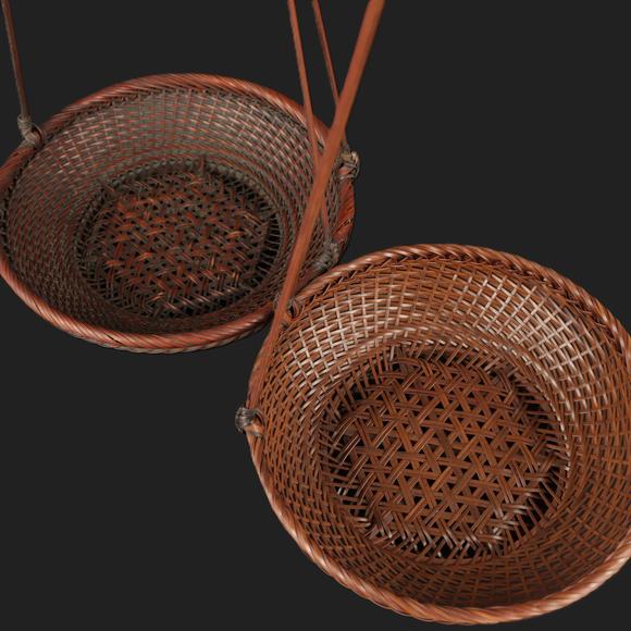 朱雀美術(shù)拍賣細(xì)編竹籃兩個(gè)