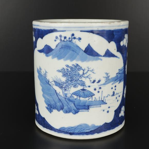 朱雀美術拍賣青花 筆筒