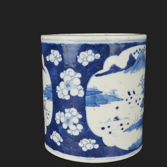 朱雀美術拍賣青花 筆筒
