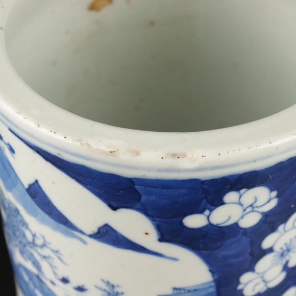 朱雀美術拍賣青花 筆筒