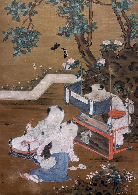 時(shí)海拍賣嬰戲圖
