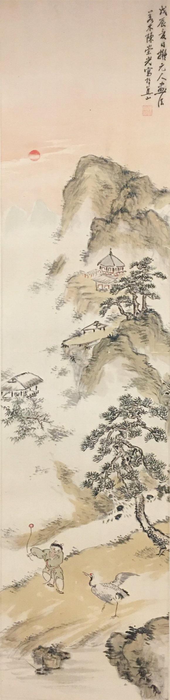 時(shí)海拍賣戲鶴圖