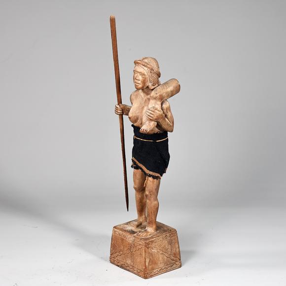 Karl s Collections IncNative Hunter Tribal Hand Carved Wooden Figurine