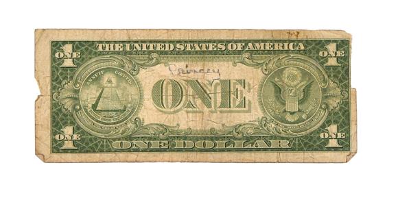 Karl s Collections IncBABE RUTH – Signed 1935E One Dollar Silver Certificate