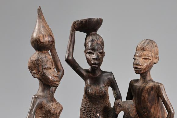 Karl s Collections IncAfrican Tribal Native Folk Art Wooden Carved Statues 