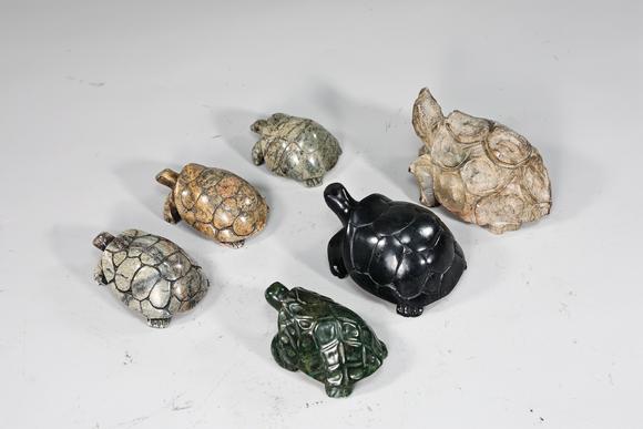 Karl s Collections IncCollection Of Turtle Figurines Mixed Material 