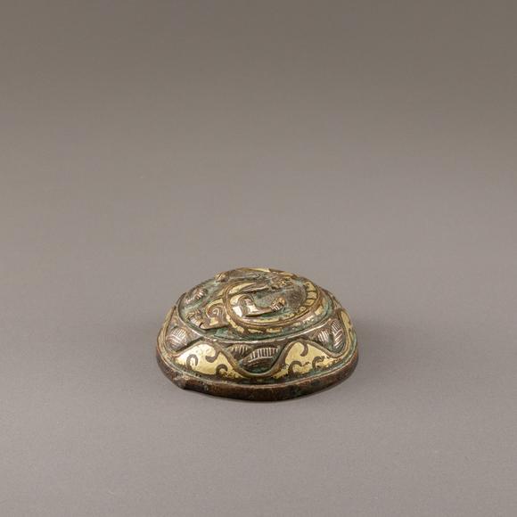 大阪美術(shù)商會漢 銅錯金螭龍鎮(zhèn)