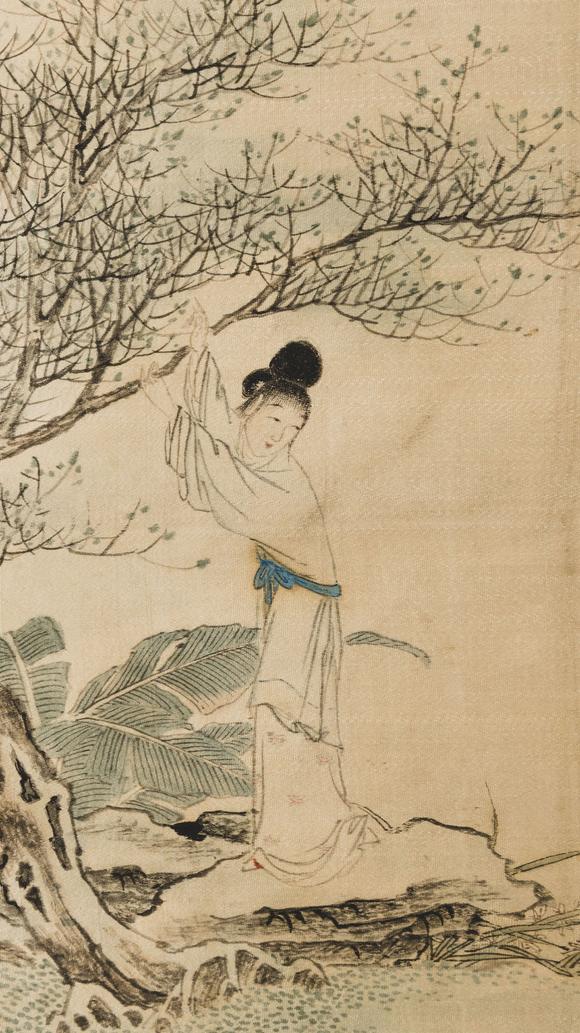 大阪美術(shù)商會王聲 美人折枝
