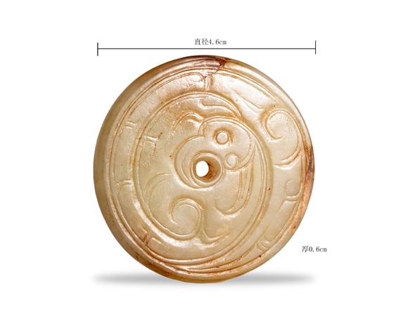 文津閣白玉龍鳳紋總束