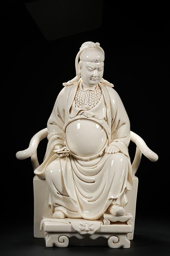 HUNG YUN ZHAI AUCTION HOUSE INCDehua White-Glazed Figure