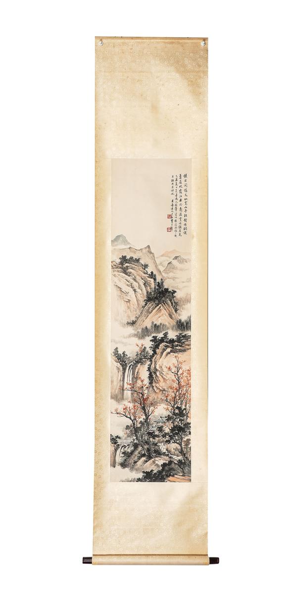 中鴻信黃君璧（1898-1991）?紅樹(shù)秋山