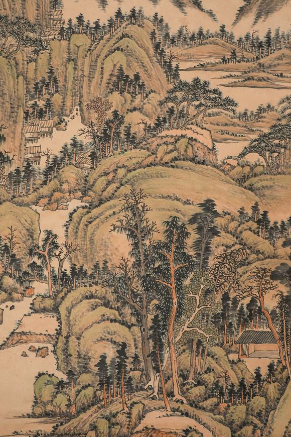 中鴻信吳待秋（1878-1949）?層巒疊翠圖