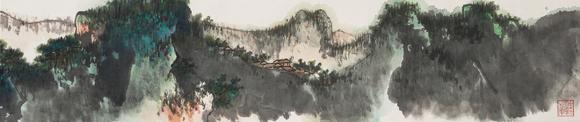 中鴻信謝稚柳（1910-1997）?巖谷松泉