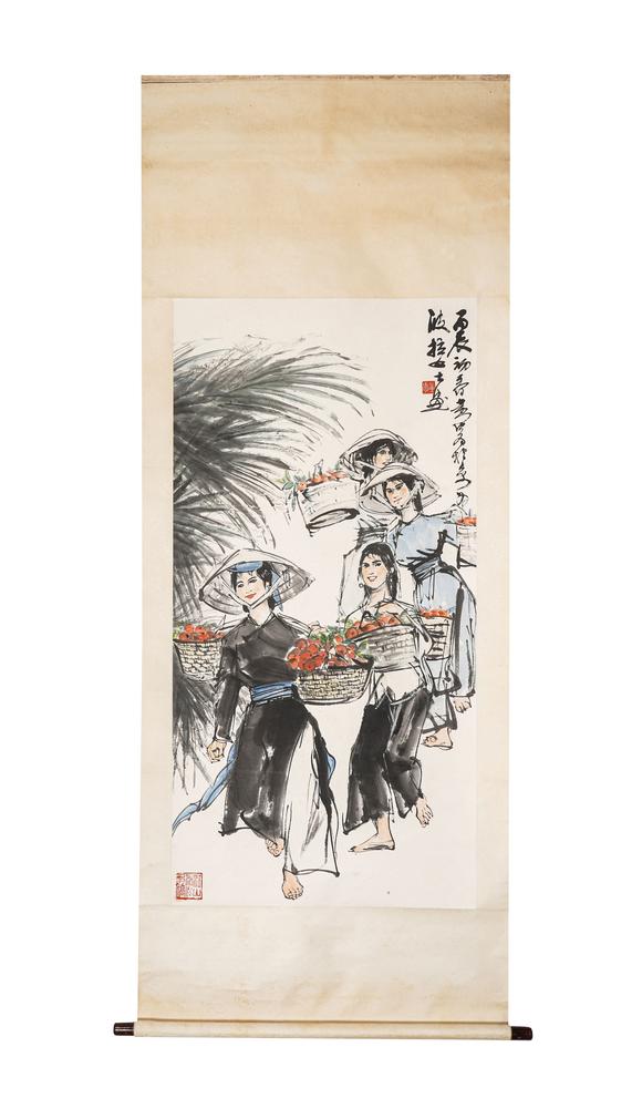 中鴻信黃胄（1925-1997）?豐收歸來