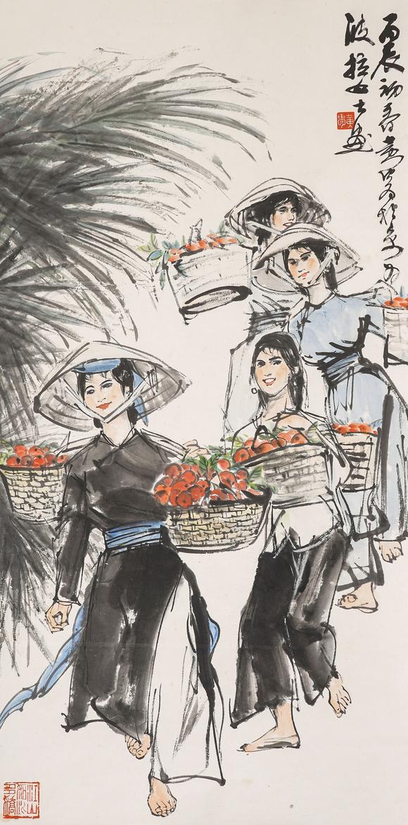 中鴻信黃胄（1925-1997）?豐收歸來