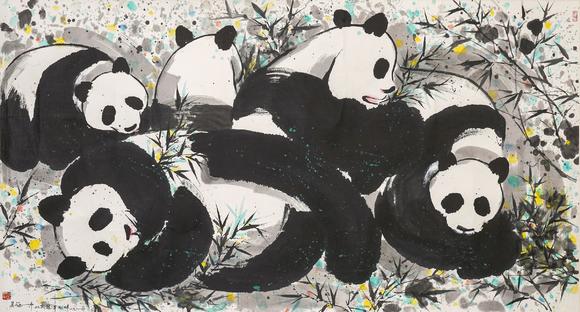 中鴻信吳冠中（1919-2010）?熊貓