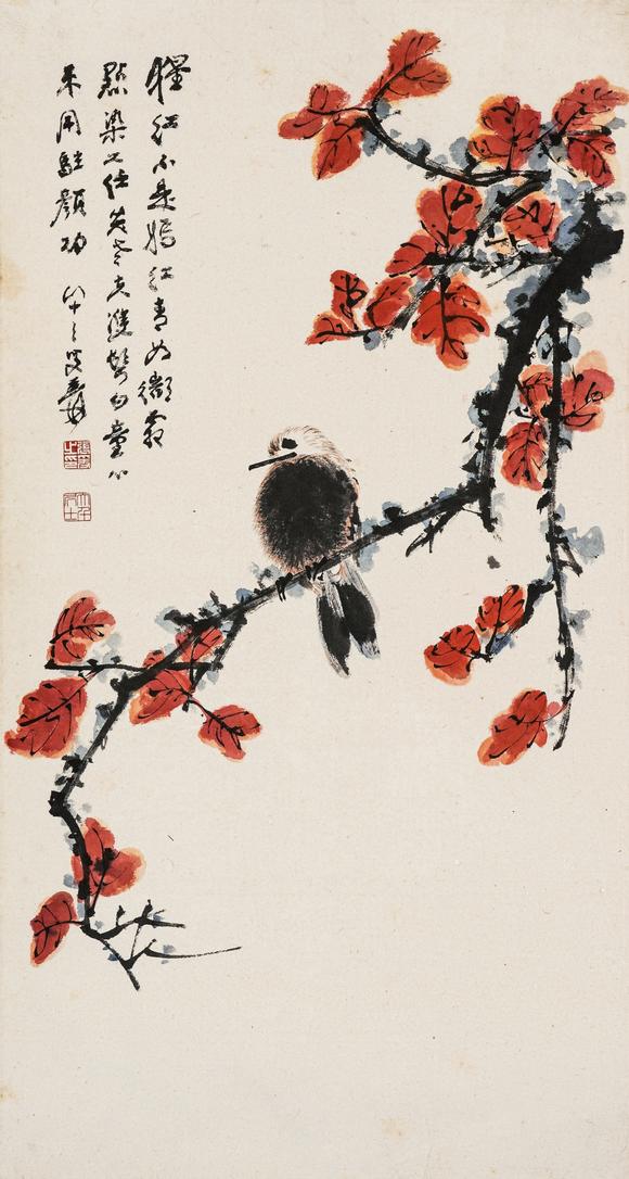 中鴻信張大千（1899-1983）?花鳥四屏