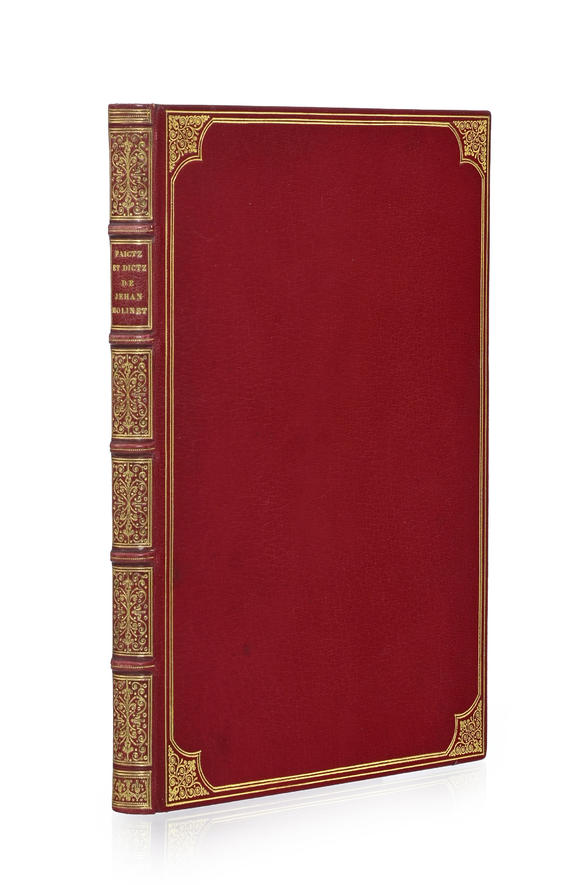 Piguet - H?tel des VentesMOLINET (Jean). Les Faictz et dictz de feu de bonne memoire... Paris, Jehan Longis,1531. relié plein maroquin rouge par Trautz-Bauzonnet