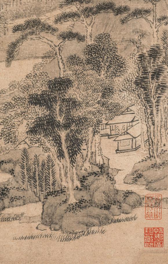 中鴻信錢穀（1508-1578）?松壑幽居