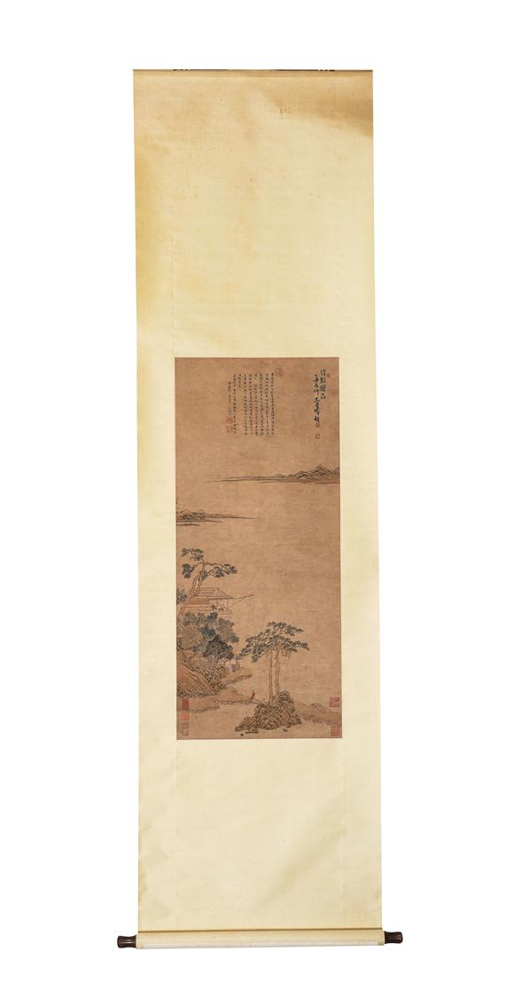 中鴻信文徵明（1470-1559）?春江疊嶂圖軸