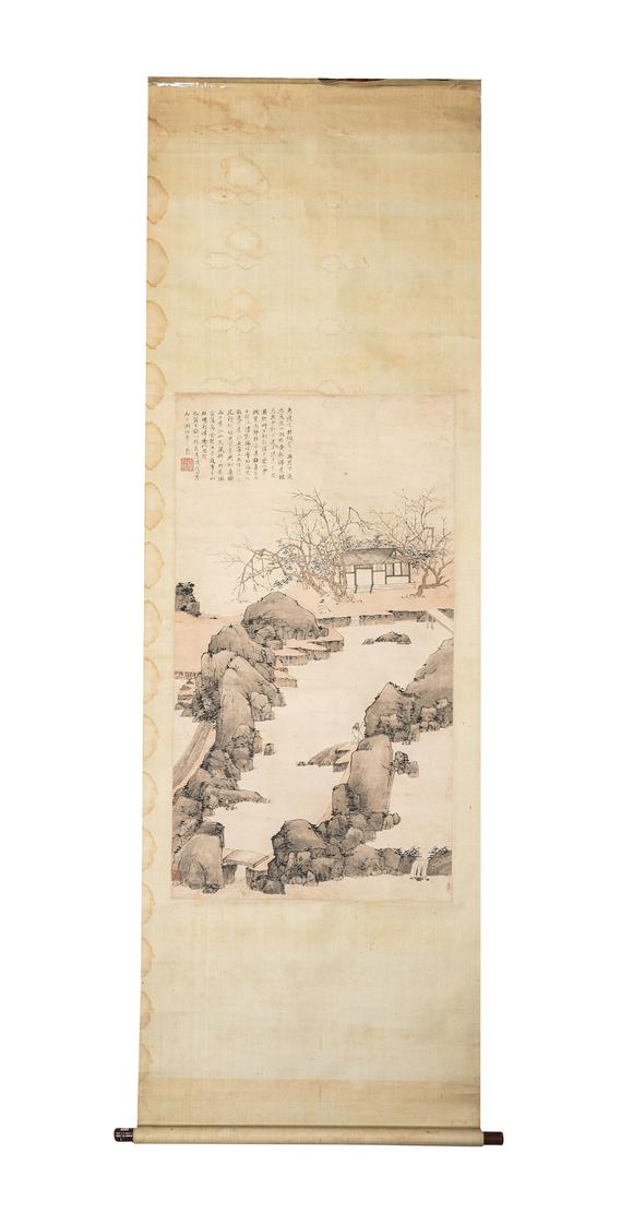 中鴻信弘仁（1610-1664）[明末清初]?梅花書屋圖