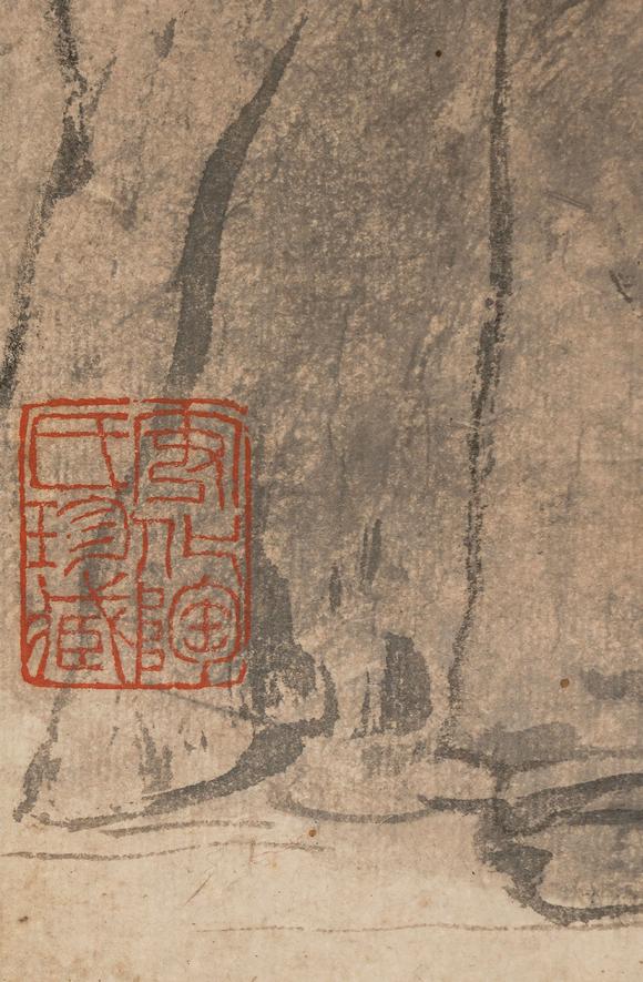 中鴻信弘仁（1610-1664）[明末清初]?梅花書屋圖
